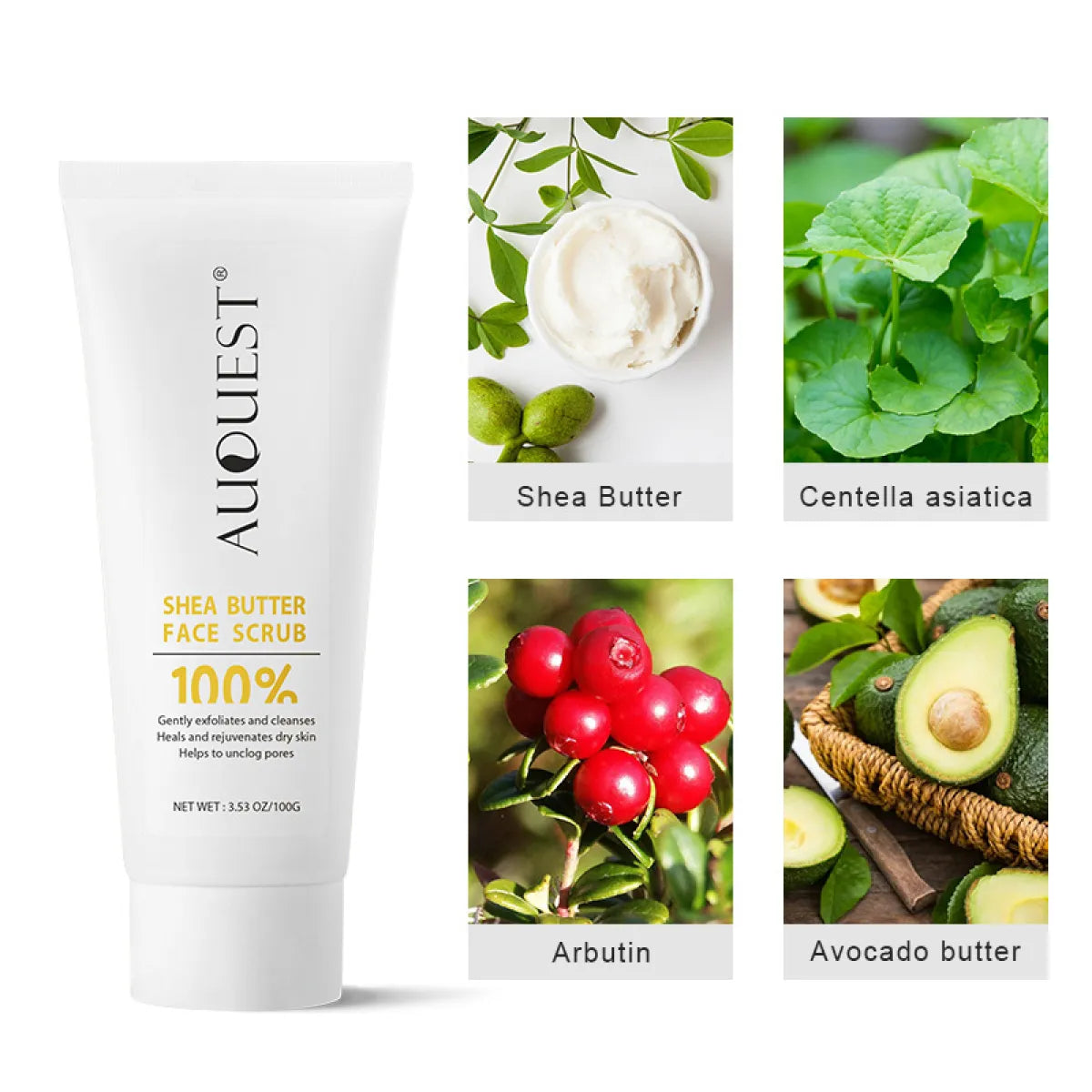 Auquest Shea Facial Scrub Cleansing